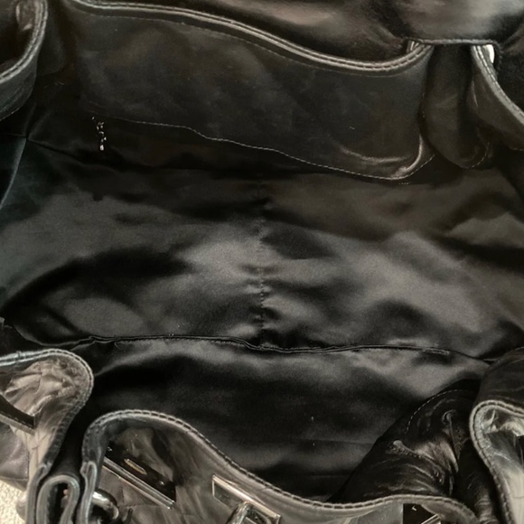 Authentic Pre-Owned Moschino Big Muffin Bag Black Nappa Leather - Picture 7 of 16